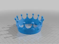 crown with rubies