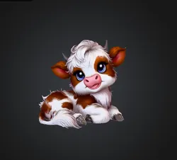 Cuddly Calf Figurine