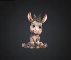 Cuddly Donkey Figurine