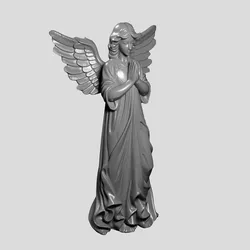 Detailed Guardian Angel Figurine for 3D Printing 3D print model