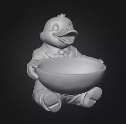Duck Butler Candy Bowl 3D print model