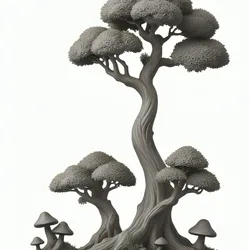enchanted-tree-with-mushrooms-80mm-fantasy-terrain-stl-for-tabletop-dioramas
