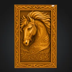 Equine Carving Wall Art