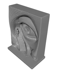 Escultura rosto abstrato.stl