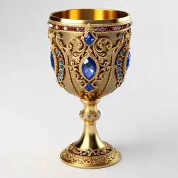 Fantasy Gold Gemstone Goblet 3D model