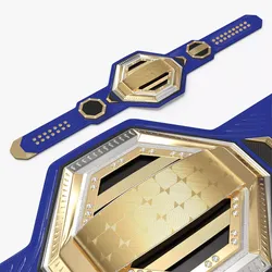 Gold Championship Belt Lies on Floor 3D model