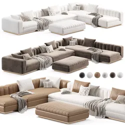 Minotti Riley Corner Modular Sofa 3D model