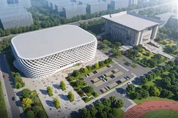Modern complex venue museum stadium sports hall 3D model