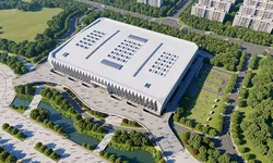 Modern complex venue museum stadium sports hall 3D model