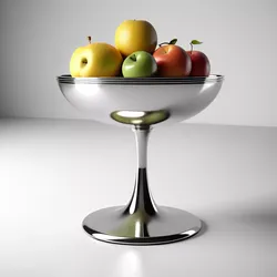 Modern Fruit Bowl with Fruits 3D model