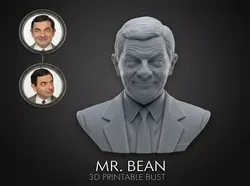 Mr Bean 3D Printable Bust 3D print model
