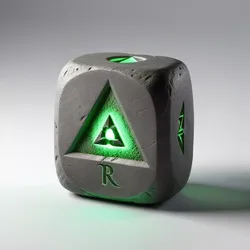 Mystic Glowing Rune Cube 3D model