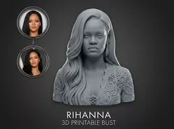 Rihanna 3D Printable Bust 3D print model