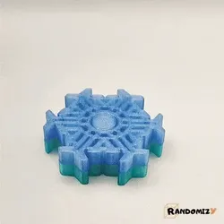 Snowflake Fidget Spinner #3 (Hollowed)