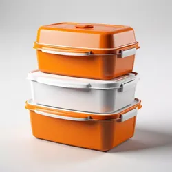 Stackable Food Containers Set 3D model