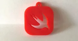 Swift Logo Keychain by Coffee Bean | Download free STL model | Printables.com