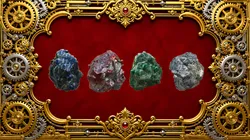 The Ultimate Pack of Raw Gemstones from the Four Great Gemstones Low-poly 3D model