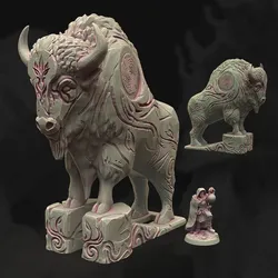 Totemic Grove - Bison Statue