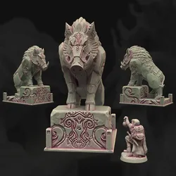 Totemic Grove - Boar Statue