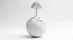 Tree on Globe Model 3D print model