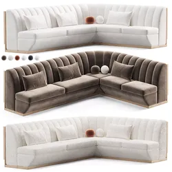 Vienna Restaruant Sofa set 3D model
