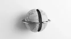 World Day Wall Mount Globe 3D print model
