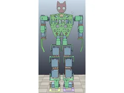 Hadron, humanoid biped robot kit