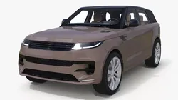 Luxury Sport SUV Brown Simplified 3D model