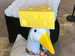 Porch Goose Cheese Head - Free 3D Print Model