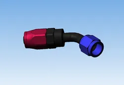 Swivel Hose End Fitting AN06 45 Deg