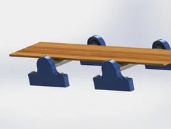 système de transport de plaque en bois/ transport system