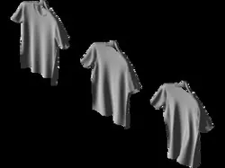 T-shirts on hangers