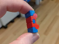 Tiny infinity hinge fidget <5g, 15 minute print. - Free 3D Print Model