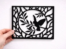 Wall art - Birds Frame - Free 3D Print Model
