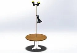 Table with light