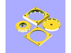 A parameterized hypocycloid gearbox for a NEMA 23 motor part of the Cogburn design for Team Grit Robotics