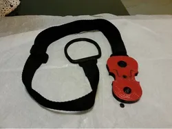 Cello-shaped cello chair strap stop