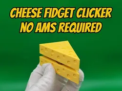 Cheese Fidget Clicker Toy - Free 3D Print Model