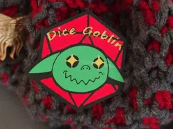 Dice Goblin Pin - Free 3D Print Model