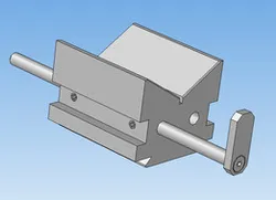 Technological prism with adjustable stop