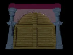 Temple Gate with Pillar and Kaman