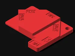 Imperial Door Jamb Ruler - Free 3D Print Model