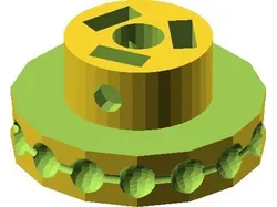Parametric ball chain pulley