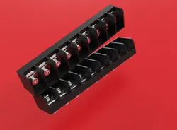 Terminal Block for 9 fork terminal Connection.