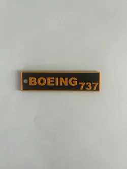 Boeing 737 keychain