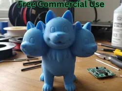 Cerberus Three-Headed Dog - Free 3D Print Model