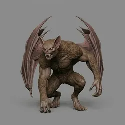 Paranormal Mystery Art - Cryptids - The Ahool - Java, Indonesia