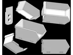 Stackable Component Bins / Louvre Panel Trays