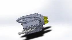 the assembly of the car engine