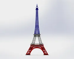 The Eiffel Tower, Sheetmetal puzzle, 3d puzzle, metalcraftdesign
